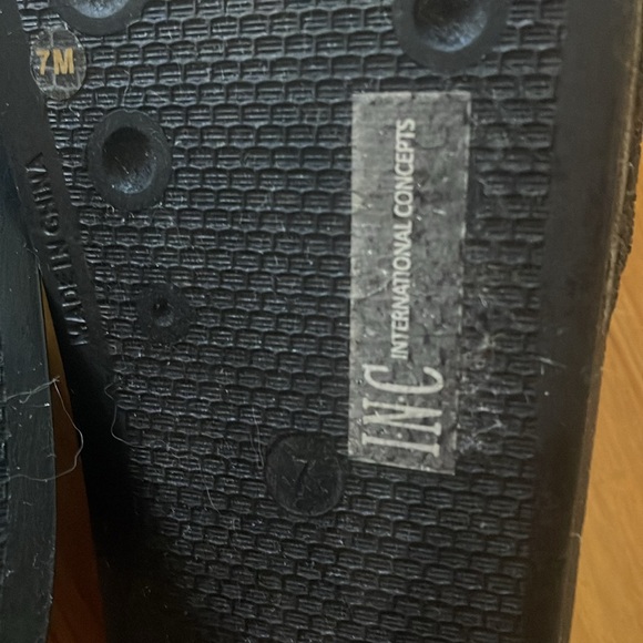 INC International concepts cat rhinestone black slides size 7 NWOT - Picture 3 of 11